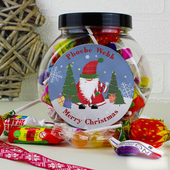 Personalised Christmas Sweetie Jar, 2 of 2