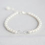 Sterling Silver Infinity Pearl Bracelet, thumbnail 1 of 7