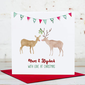 Personalised Reindeer Christmas Card, 2 of 2