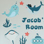 Personalised Under Water Wall Sticker Kids Nursery, thumbnail 2 of 3
