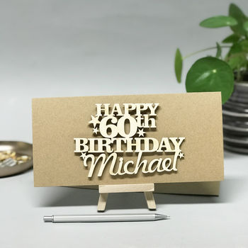 Personalised 60th Birthday Card Keepsake, 8 of 12