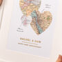 Personalised Family Map Picture, thumbnail 2 of 3