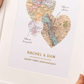 Personalised Family Map Picture, 2 of 3