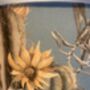 Baby Blue Scandinavian Cactus Velvet Lampshade, thumbnail 4 of 4