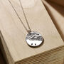 Personalised Touch Wood Diagonal Disc Necklace, thumbnail 3 of 5