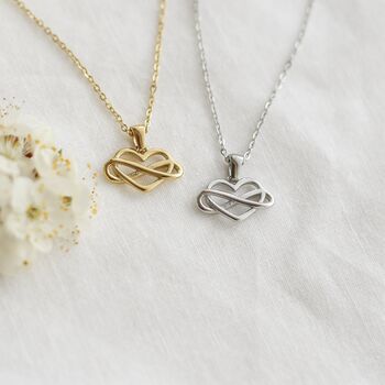 Heart Infinity Charm Necklace, 12 of 12