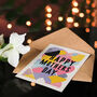 Fun Retro Abstract Pastel Colour Mother's Day Card, thumbnail 4 of 6