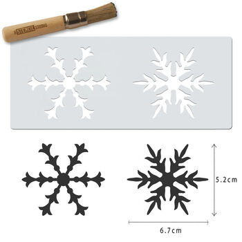Christmas Snowflakes Stencil, 4 of 5
