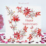 Anniversary Butterfly And Cherry Blossom Card, thumbnail 1 of 12