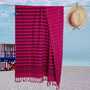 Personalised Cotton Beach Towel, Sustainable Gift, thumbnail 5 of 8