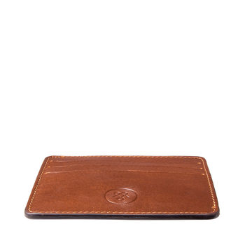 Personalised Italian Leather Card Holder. 'The Marco', 8 of 11