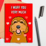 Cockapoo Dog Love Card, thumbnail 1 of 2