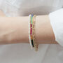 14ct Gold Rainbow Or Pearl Beaded Bracelet, thumbnail 6 of 10