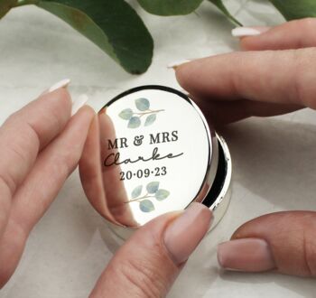 Personalised Botanical Ring Box, 2 of 4