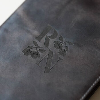 Engraved Vintage Leather Personalised Notebook Journal Diary, 2 of 8