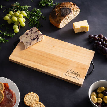 Personalised Engraved Handled Board Kitchen Gift For Mum, 4 of 5