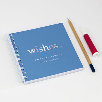 Personalised 'Wishes' Small Notebook, 2 of 11