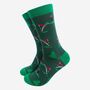 Men's Bamboo Socks Golfer On The Green, thumbnail 2 of 5