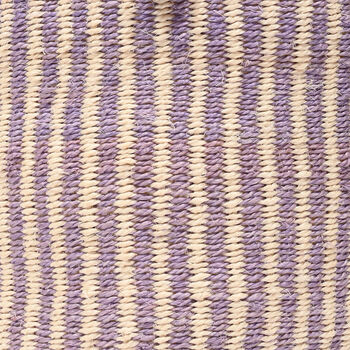 Umeme: Lavender Pinstripe Woven Storage Basket, 8 of 9