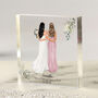 Personalised Bridesmaid Proposal Or Thank You Acrylic Block – Custom Wedding Party Gift With Name And Message, thumbnail 1 of 5