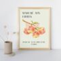 French Fruit Market Art Print Poster, France, Fruit, Apple, Hand Drawn, thumbnail 1 of 2