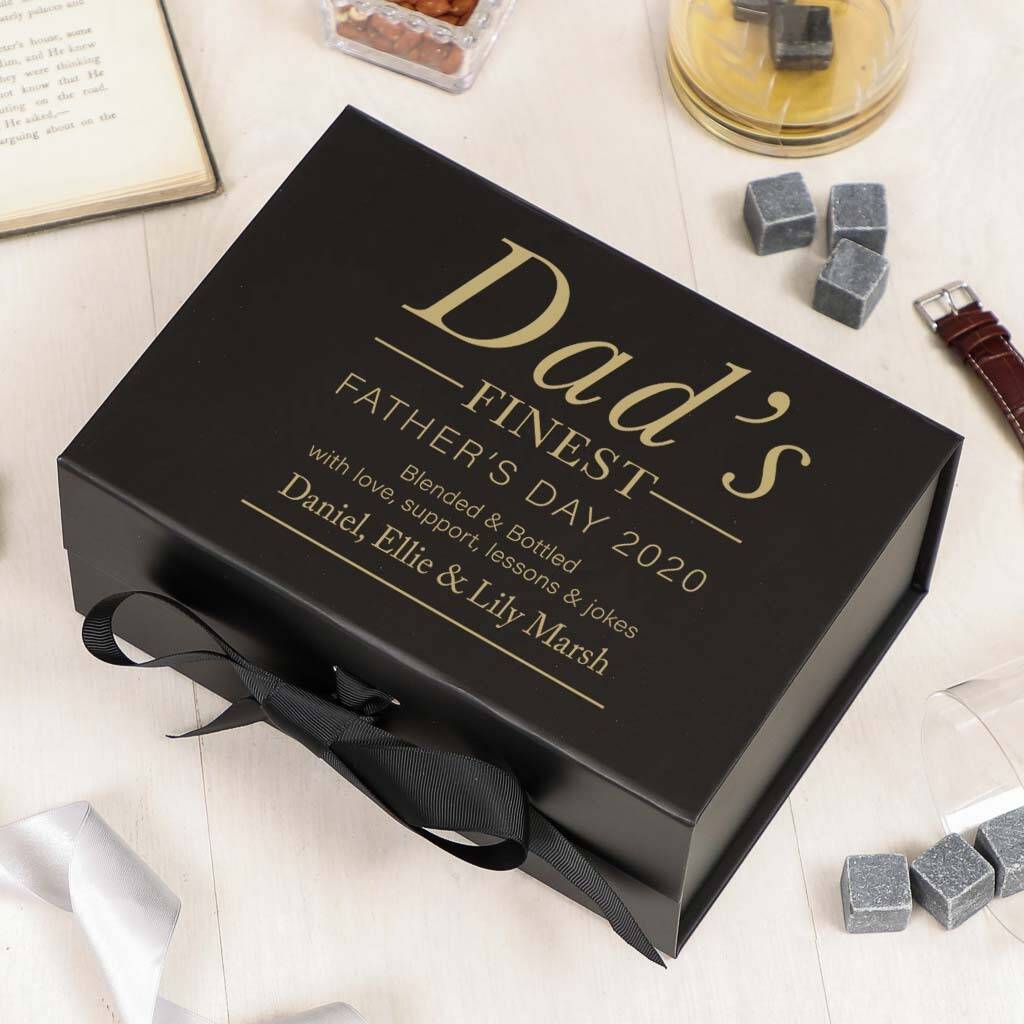 Dad's Finest Personalised Father's Day Gift Box By Dibor ...