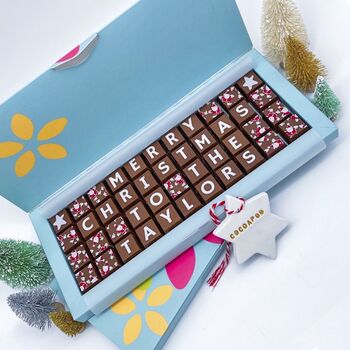 Personalised Family Christmas Chocolate Box, 2 of 7
