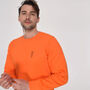 Athletic Orange Sports Activewear Sweatshirt, thumbnail 3 of 7