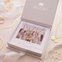 Personalised Sterling Silver Create Your Own Family Birth Flower Necklace Photo Gift Set, thumbnail 1 of 12