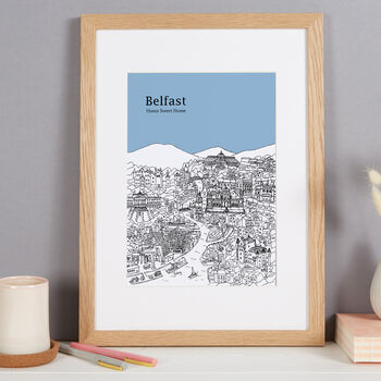 Personalised Belfast Print, 5 of 10