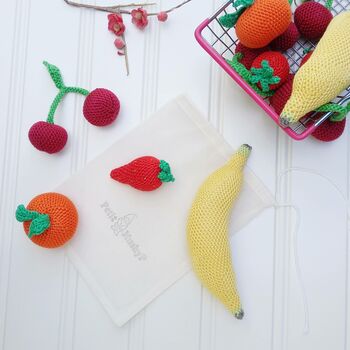 Crocheted Fruits Play Pretend Set, 8 of 8