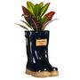 Personalised Blue Welly Boots Garden Planter, thumbnail 2 of 9