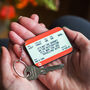 Personalised Train Ticket Keyring, thumbnail 2 of 8