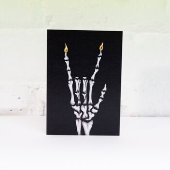 Rock Hand Gothic Birthday Card, 5 of 6