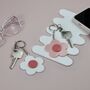 Daisy Keyring, Adorable Flower Charm Or Keychain Gift, thumbnail 4 of 6