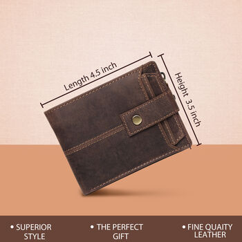 Personalised Practical Design Leather Wallet Christmas Gift For Him, 10 of 12