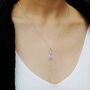 Giraffe Pendant Necklace In Sterling Silver, thumbnail 6 of 8