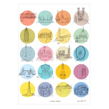 'London Hotspots' Original Silkscreen By Susie Brooks, 2 of 4