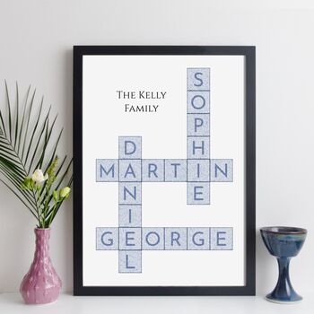 Personalised Family Names Print Family Gift, 5 of 12