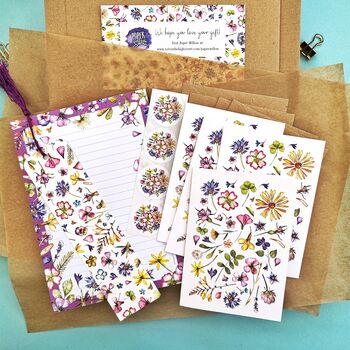 Pressed Flowers Stationery Gift Set, 5 of 7