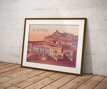 El Divino Nightclub Ibiza Travel Poster Art Print, 5 of 8