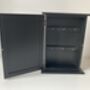 Black Wooden Key Box Cabinet Wall Mounted Freestanding, thumbnail 8 of 11