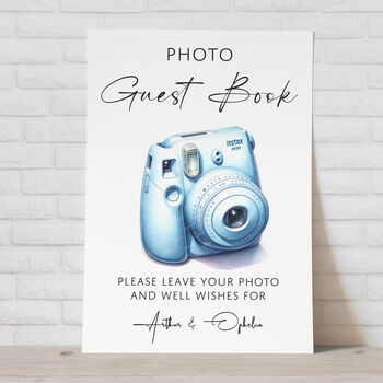 Instax Photo Guest Book Wedding Sign, 4 of 6