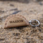 Cornish Gifts 'Wasson' Oak Cornish Pasty Keyring, thumbnail 1 of 2