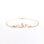 'You And Me' Initials 14k Gold Filled Bracelet, thumbnail 2 of 6