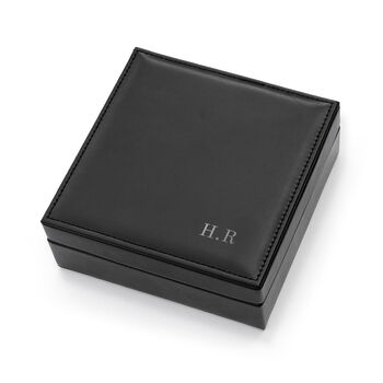 Personalised Classic Black Square Jewellery Box, 7 of 7
