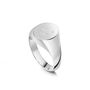 Oval Personalised Signet Ring 925 Solid Silver, thumbnail 5 of 6