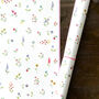 Cross Stitch Wrapping Paper Two Sheets, thumbnail 1 of 5