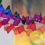Rainbow Multicoloured Honeycomb Paper Garland, thumbnail 2 of 5