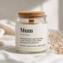Mum Gifts Mothers Day Scented Candle, thumbnail 1 of 6
